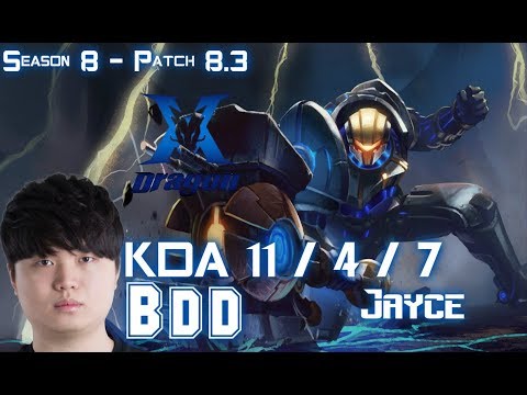 KZ BDD JAYCE vs GALIO Mid - Patch 8.3 KR Ranked