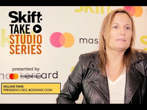 Booking.com's Gillian Tans at Skift Take Studio