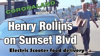 Henry Rollins on Sunset | Electric scooter food delivery Doordash Ubereats #electricscooter