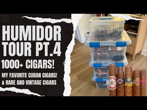 Cigar Humidor Tour Pt.4 | 1000+ Cigars | My Cuban Cigar Collection!