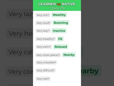 Stop Using “Very” | Learner vs Native