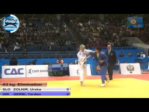 European Judo Championship Chelyabinsk 2012 -63kg ZOLNIR Urska (SLO)-GERBI Yarden (ISR)