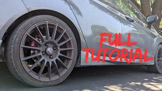 Ford Fiesta ST Rear Brake Pads and Rotor DIY || Complete Tutorial