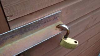 DIY Shed/garage/workshop door security bar
