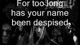 Heathen Throne - Ensiferum (Lyrics on Screen)