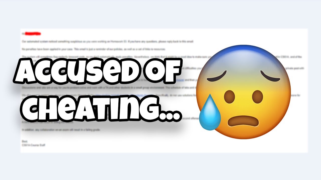 I Got Accused of Cheating in University