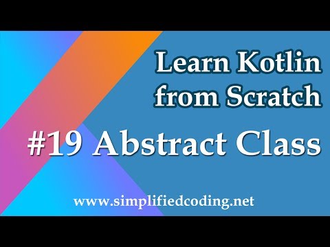 19 Kotlin Programming Tutorial Abstract Class