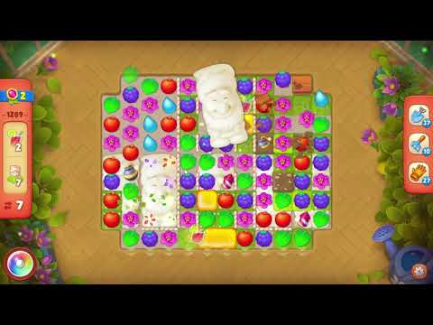 Gardenscapes 1289 Hard Level - 19 moves - NO BooSTERS