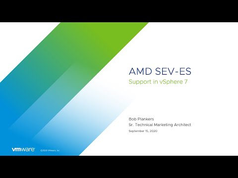 AMD SEV-ES Support Added to vSphere 7 Update 1!