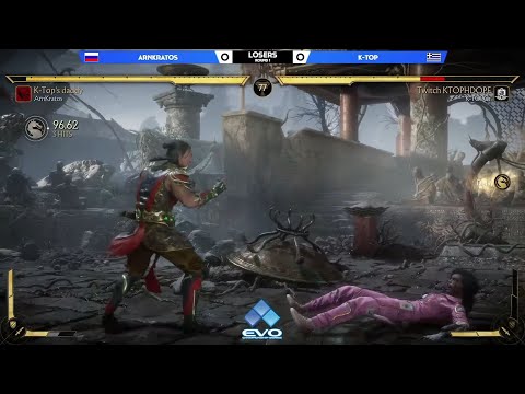 Mortal Kombat 11: ArnKratos vs K-Top -  Losers Round 1 - EVO 2021 Online EU