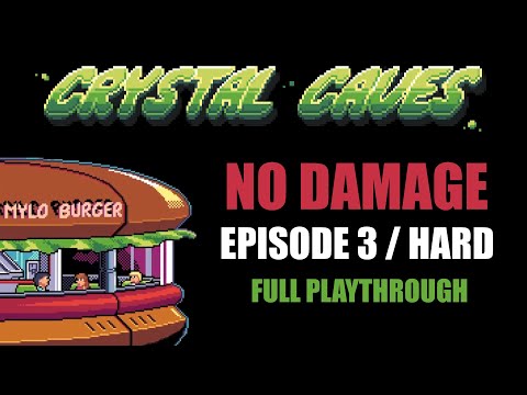 Crystal Caves HD: Episode 3 - No Damage Playthrough (HARD)