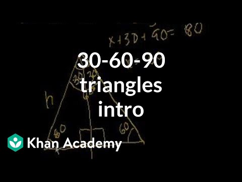 Intro to 30-60-90 Triangles