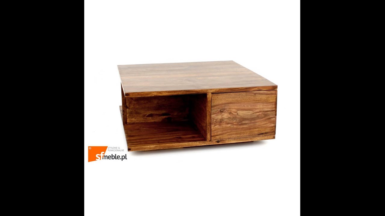 Watch Machina Meble Lagos Stolik Kawowy Ława Lite Drewno Sheesham Z Szufladami now Machina Meble Lagos Stolik Kawowy Ława Lite Drewno Sheesham Z Szufladami