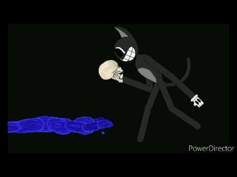 Costume man vs cartoon cat