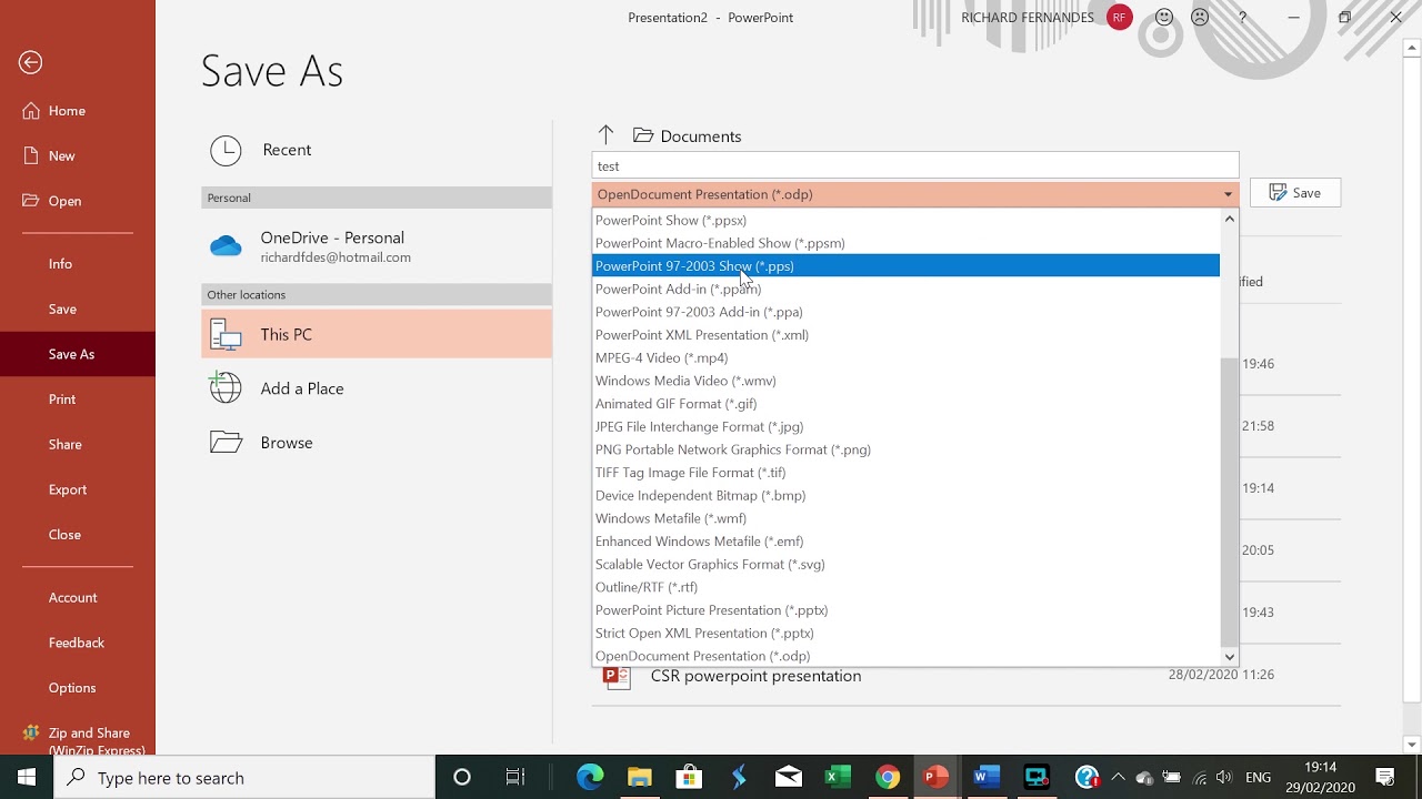Tutorial on how to save PowerPoint presentation as PDF with notes