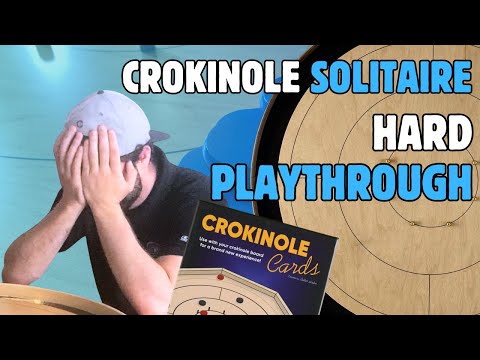 Crokinole Solitaire  Hard Difficulty PLAYTHROUGH