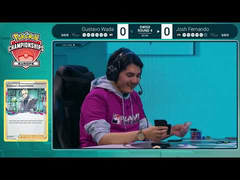 TCG Gustavo Wada Vs Josh Fernando | 2023 Pokémon Europe International Championships Swiss R4