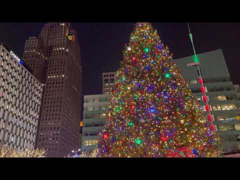 Downtown Detroit Michigan 12-29-2020