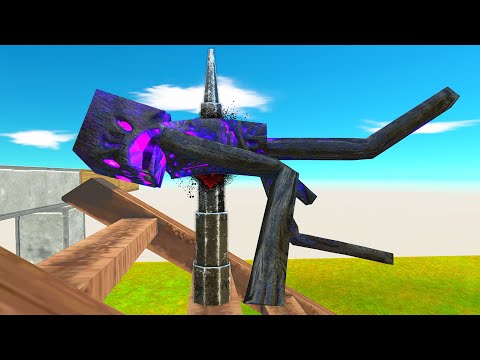 MONSTERS CLIMB STAIRS WITH SPIKES - Animal Revolt Battle Simulator