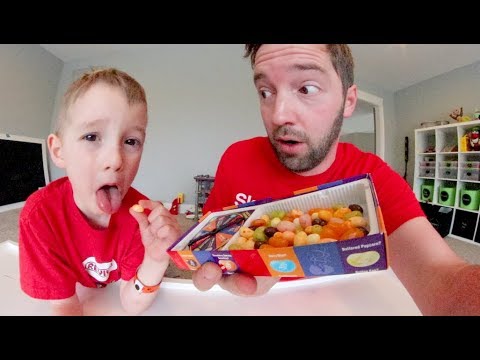 FATHER SON PLAY BEAN BOOZLED! / Jelly Bean Taste Test!