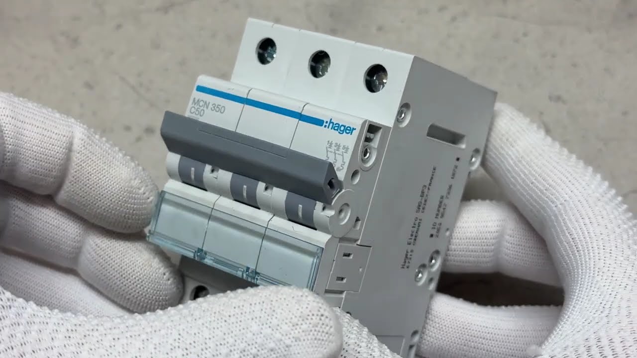 Автоматичний вимикач Hager MCN350 С 3p 50А