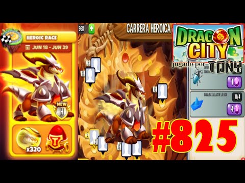 Dragon City "Capítulo 825 - Tierras Abrasadoras: Isla Carrera Heroica (y 2ª parte)" por Tony