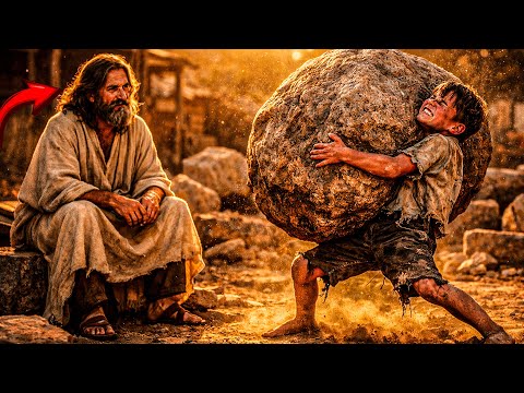 UN HUÉRFANO POBRE LEVANTÓ PIEDRAS MÁS GRANDES QUE ÉL PARA UN VIEJO CANSADO... PERO ERA JESÚS