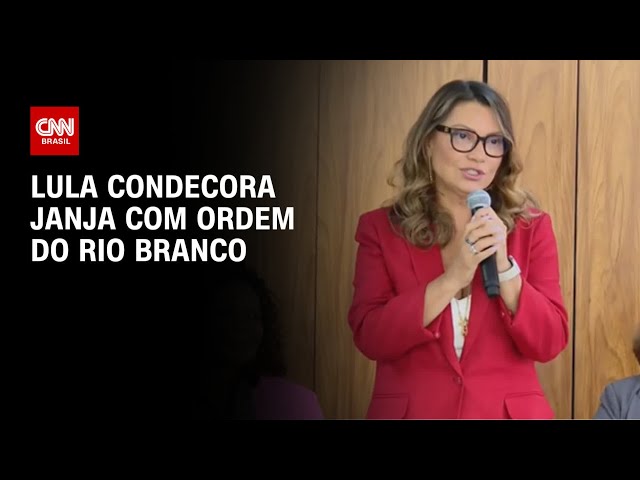 Lula condecora Janja com Ordem do Rio Branco | BASTIDORES CNN