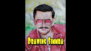 preview picture of video 'Drawing Simmba ||Ranveer singh'