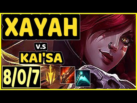 CODY SUN (XAYAH) vs KAI'SA - 8/0/7 KDA BOTTOM ADC CHALLENGER GAMEPLAY - NA