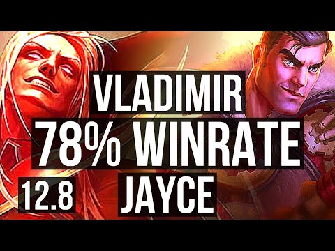 VLADIMIR vs JAYCE (MID) (DEFEAT) | Rank 2 Vlad, 78% winrate, Quadra | BR Challenger | 12.8