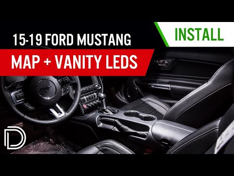 How to Install 2015-2019 Ford Mustang Map and Vanity Light LEDs | Diode Dynamics
