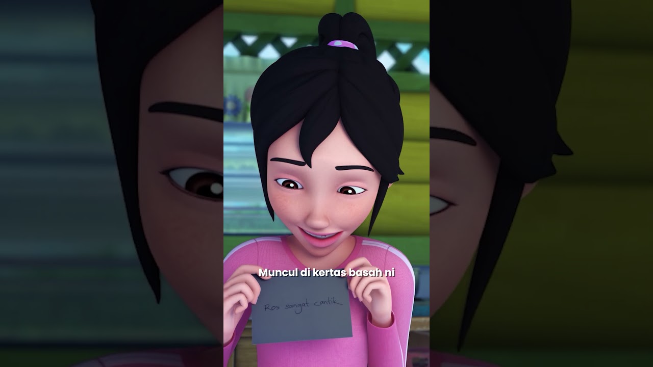 Harini Kak Ros nak tunjuk kat kawan-kawan cara buat tulisan magik! #LesCopaque #UpinIpin #KakRos