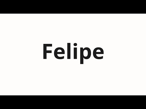 How to pronounce Felipe | Фелипе (Felipe in Russian)