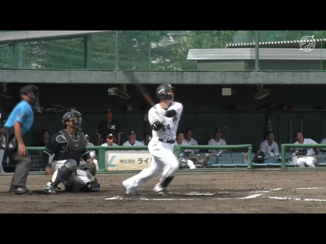 【ファーム】マリーンズ・菅野剛士 今季第2号の2ランホームランで大きな追加点を挙げる!!  2024年8月31日 千葉ロッテマリーンズ 対 東京ヤクルトスワローズ