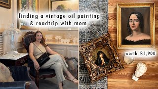 finding a vintage oil painting & roadtrip with mom | XO, MaCenna Vlogs