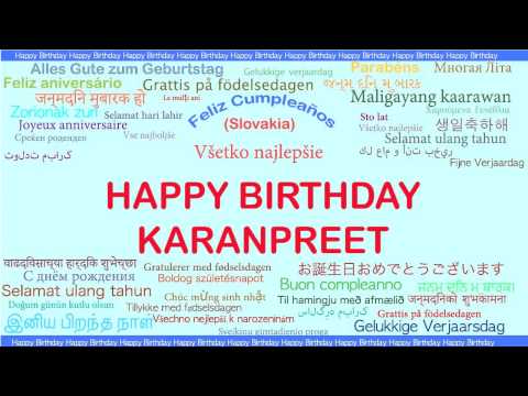 Karanpreet   Languages Idiomas - Happy Birthday