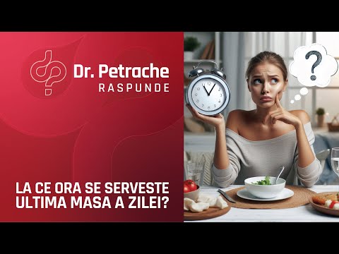 LA CE ORA SE SERVESTE ULTIMA MASA A ZILEI?