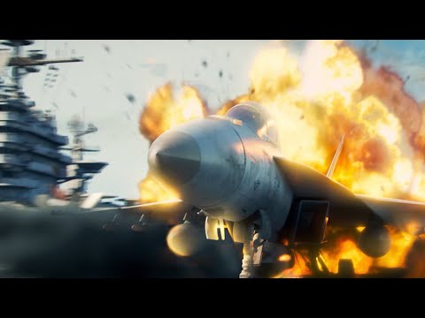 Drone attacks aircraft carrier