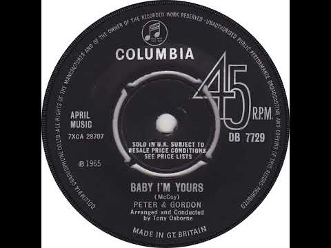 UK New Entry 1965 (264) Peter & Gordon - Baby I'm Yours