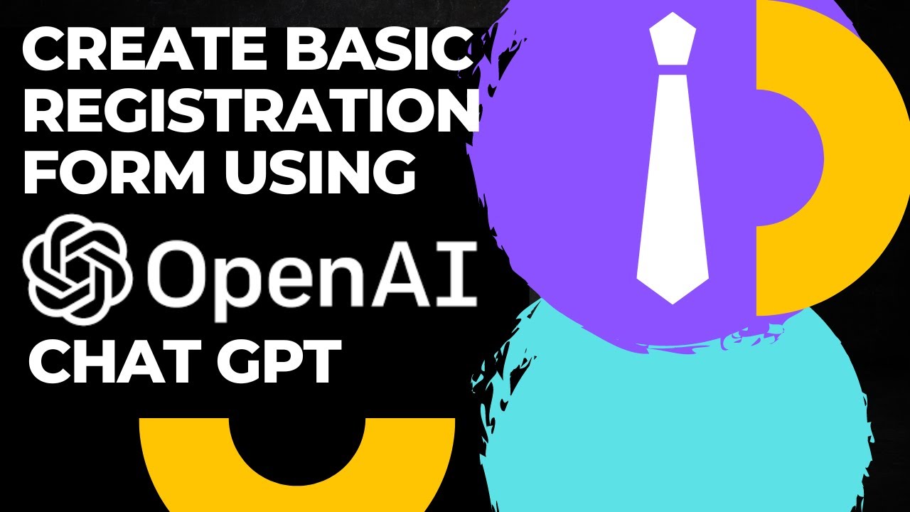 How to create HTML CSS Basic Registration Form Using Open AI Chat GPT 3.0