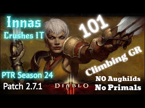 PTR Diablo 3 Season 24 | Patch 2.7.1 | Monk Innas  Build | Ethereal Weapons