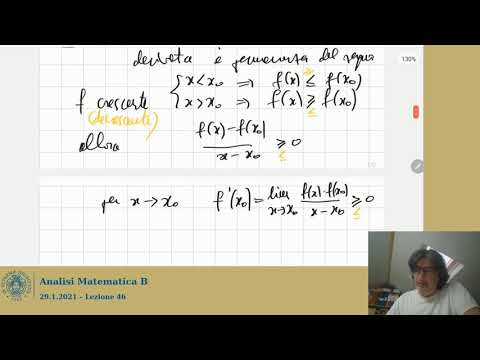 Lezione 46 - Analisi Matematica - 29.1.2021