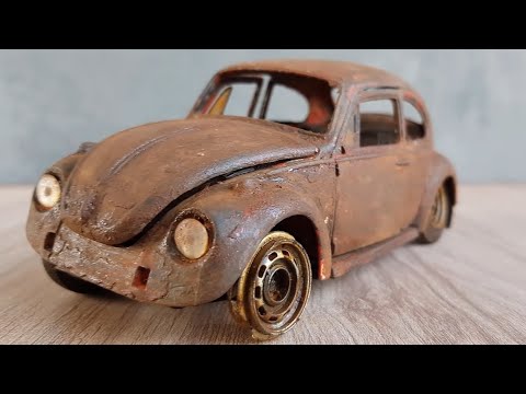 1970 Volkswagen Classic Beetle Restoration   Vintage Model Car Restoration1080p