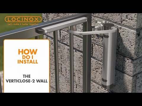 Verticlose-2 Wall Hydraulic Gate Closer - Locinox Installation Video