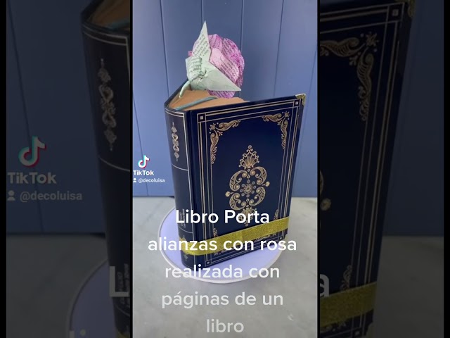 Vídeo relacionado con MONAMI - Porta alianzas de madera de Abedul grabada con cordel para anudar los anillos. Tamaño 18-22cm diámetro