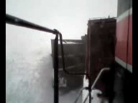 Plowing snow on the Dakota Southern Railway