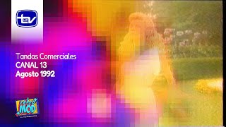 Tandas Comerciales Canal 13 - Agosto 1992
