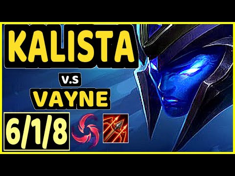 PAPRYZE (KALISTA) vs VAYNE - 6/1/8 KDA BOTTOM ADC GAMEPLAY - OC Ranked GRANDMASTER