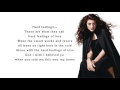 Lorde - Hard Feelings/Loveless (lyrics)